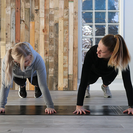 Woman with a Personal Trainer