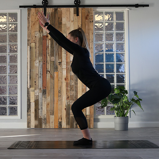 Woman During a Yoga session